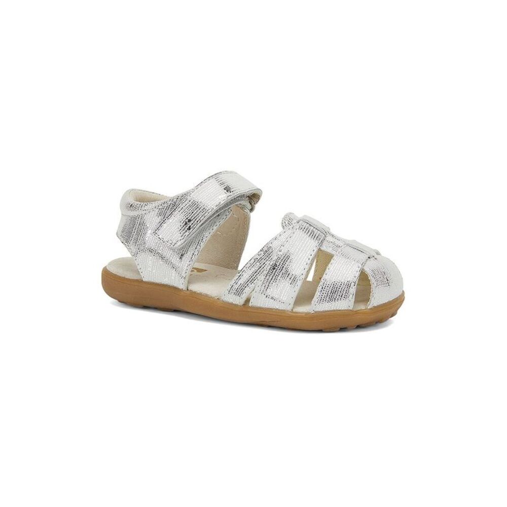 See Kai Run Heritage Kaisa Leather Sandal, Silver